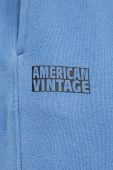 Спортивні штани American Vintage однотонні колір блакитний Спортивні штани American Vintage однотонні колір блакитний