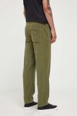 Вельветові штани American Vintage колір зелений пряме