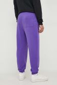 Бавовняні спортивні штани United Colors of Benetton колір фіолетовий однотонні (3614798) Бавовняні спортивні штани United Colors of Benetton колір фіолетовий однотонні (3614798)