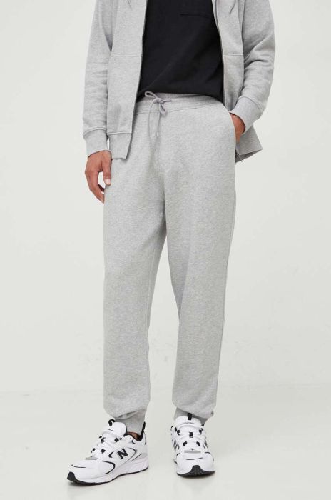 Бавовняні спортивні штани United Colors of Benetton колір сірий меланж (3451152) Бавовняні спортивні штани United Colors of Benetton колір сірий меланж (3451152)