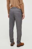 Штани Sisley чоловічі колір сірий облягаюче (3551312)
