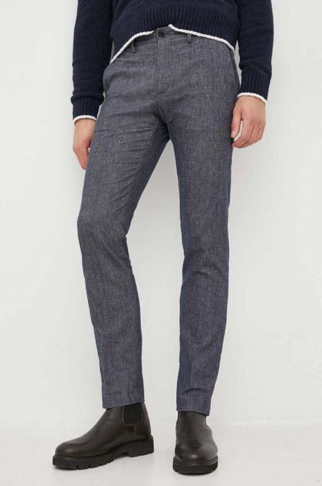 Штани Tommy Hilfiger чоловічі колір синій облягаюче (3520412) Штани Tommy Hilfiger чоловічі колір синій облягаюче (3520412)