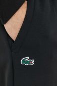Спортивні штани Lacoste колір чорний однотонні