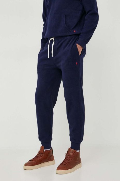 Штани лаунж Polo Ralph Lauren колір синій однотонні (3614811) Штани лаунж Polo Ralph Lauren колір синій однотонні (3614811)