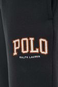 Спортивні штани Polo Ralph Lauren колір чорний з аплікацією Спортивні штани Polo Ralph Lauren колір чорний з аплікацією