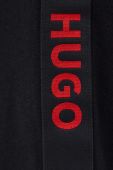 Бавовняні штани лаунж HUGO колір чорний з аплікацією (3501215) Бавовняні штани лаунж HUGO колір чорний з аплікацією (3501215)
