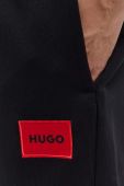 Бавовняні спортивні штани HUGO колір чорний однотонні (3508168)