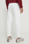 Спортивні штани Reebok Classic колір білий з принтом