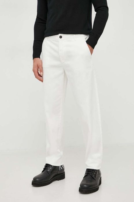 Штани United Colors of Benetton чоловічі колір бежевий пряме (3642330) Штани United Colors of Benetton чоловічі колір бежевий пряме (3642330)