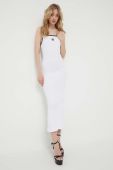 Сукня Rotate колір білий maxi облягаюча