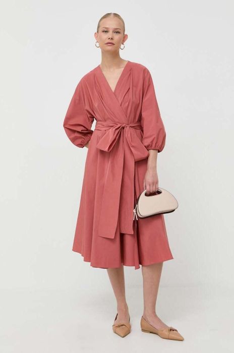 Сукня Weekend Max Mara колір рожевий mini розкльошена (3404586)
