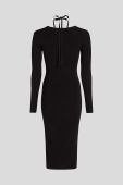 Сукня Karl Lagerfeld KL x Ultimate ikon колір чорний midi облягаюча