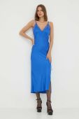 Сукня Patrizia Pepe maxi пряма колір блакитний