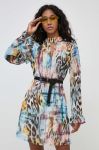 Сукня Guess mini пряма колір барвистий (3575834)