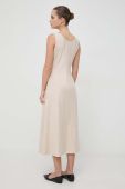 Сукня Max Mara Leisure колір бежевий midi розкльошена (3674266)