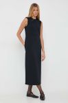 Сукня Max Mara Leisure колір синій midi облягаюча (3606257)
