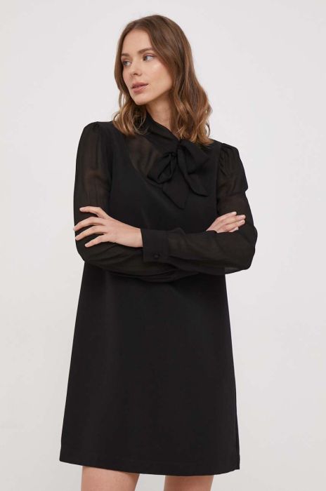 Сукня United Colors of Benetton колір чорний mini пряма (3691344)