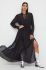 Сукня Twinset колір чорний maxi розкльошена (3591869)