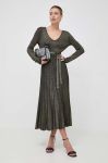 Сукня Twinset колір чорний maxi розкльошена (3555267)