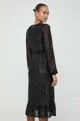 Сукня Twinset колір чорний midi розкльошена (3630327)