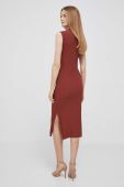 Сукня Dkny колір червоний midi пряма