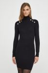 Сукня Morgan колір чорний mini облягаюча (3551444)