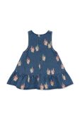 Дитяча бавовняна сукня Konges Sl?jd mini розкльошена колір блакитний (3592042)