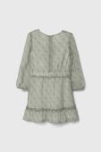 Дитяча сукня Guess колір зелений midi розкльошена (3404642)