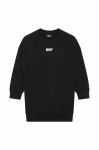 Дитяча бавовняна сукня Dkny колір чорний mini oversize (3512660)