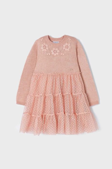 Дитяча сукня Mayoral колір рожевий mini розкльошена (3431303)