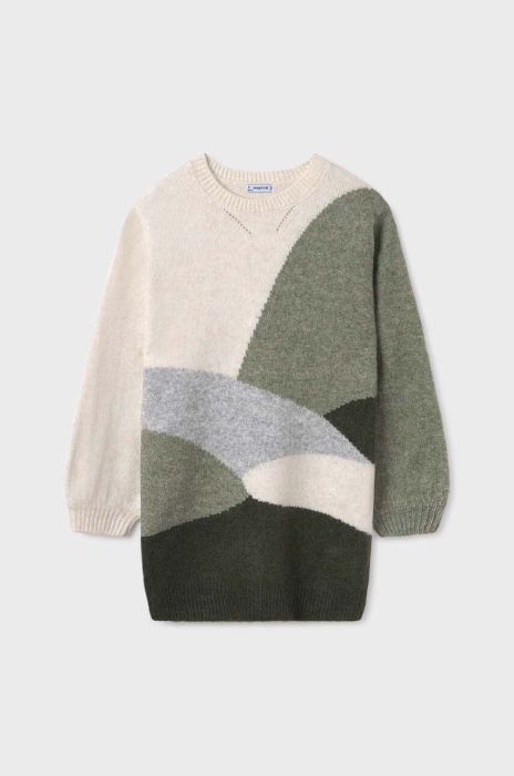 Дитяча сукня Mayoral колір зелений mini oversize (3431797)