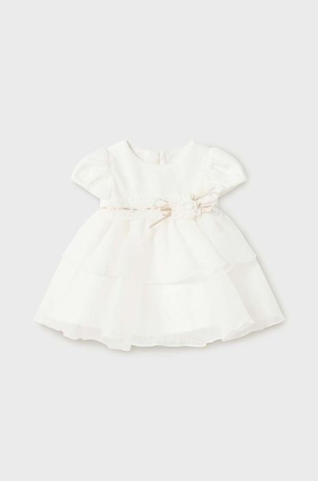 Сукня для немовлят Mayoral Newborn колір бежевий mini розкльошена (3645563)