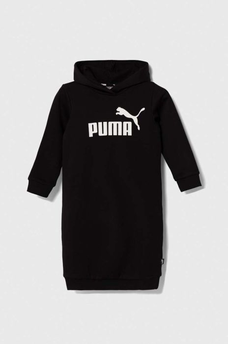Дитяча сукня Puma колір чорний mini пряма