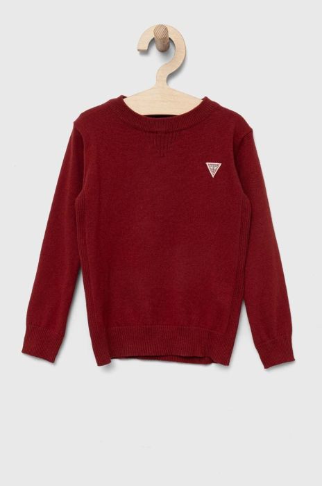 Дитячий светр Guess колір бордовий легкий (3328434) Дитячий светр Guess колір бордовий легкий (3328434)