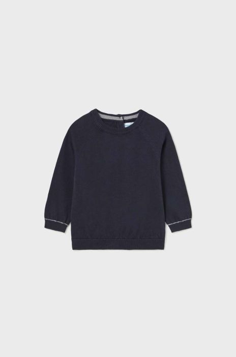 Бавовняний светр для немовлят Mayoral колір чорний легкий Бавовняний светр для немовлят Mayoral колір чорний легкий