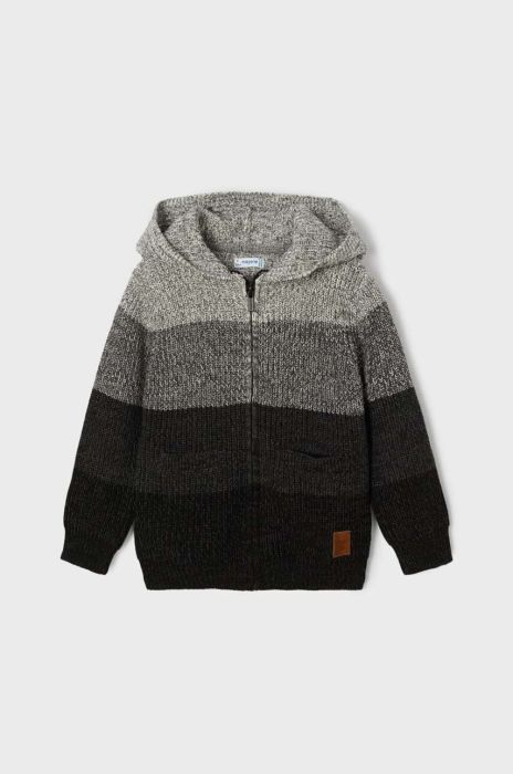 Дитячий кардиган Mayoral колір сірий теплий (3410764) Дитячий кардиган Mayoral колір сірий теплий (3410764)