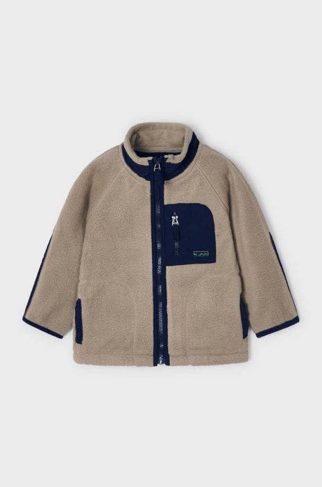 Дитяча кофта Mayoral колір бежевий з аплікацією (3443582) Дитяча кофта Mayoral колір бежевий з аплікацією (3443582)