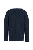 Дитячий кардиган Tommy Hilfiger колір синій легкий (3508264) Дитячий кардиган Tommy Hilfiger колір синій легкий (3508264)