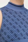 Топ Guess жіночий півгольф колір блакитний (3333135) Топ Guess жіночий півгольф колір блакитний (3333135)
