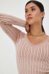 Светр Guess жіночий колір рожевий легкий (3416499)