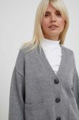 Кардиган з домішкою вовни Tommy Hilfiger колір сірий теплий