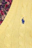 Вовняний светр Polo Ralph Lauren жіночий колір жовтий легкий