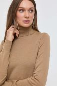 Вовняний светр MICHAEL Michael Kors жіночий колір бежевий легкий гольф (3426146)