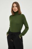 Вовняний светр MICHAEL Michael Kors жіночий колір зелений легкий гольф