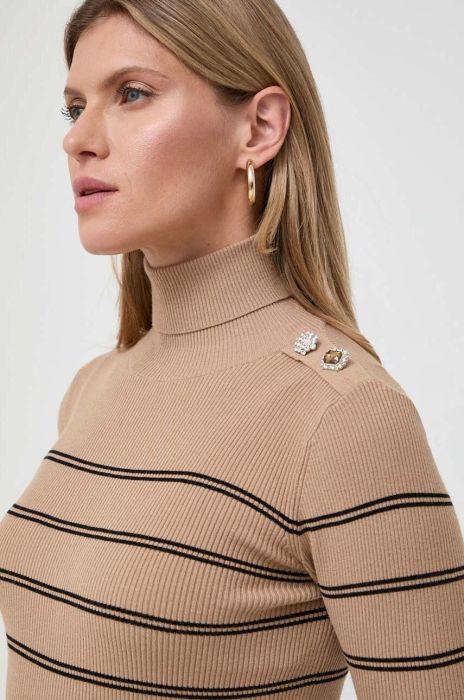 Светр Liu Jo жіночий колір бежевий легкий гольф (3614940) Светр Liu Jo жіночий колір бежевий легкий гольф (3614940)