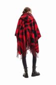 Пончо Desigual 23WAIA39 ACCESSORIES FABRIC PONCHOS колір чорний легке Пончо Desigual 23WAIA39 ACCESSORIES FABRIC PONCHOS колір чорний легке