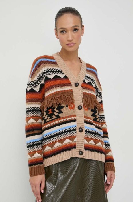 Вовняний кардиган Weekend Max Mara теплий колір барвистий (3614962) Вовняний кардиган Weekend Max Mara теплий колір барвистий (3614962)