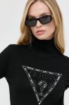 Светр Guess жіночий колір чорний легкий гольф (3497773)