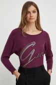Светр Guess жіночий колір фіолетовий легкий (3534552)