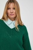 Вовняний светр Luisa Spagnoli жіночий колір зелений теплий